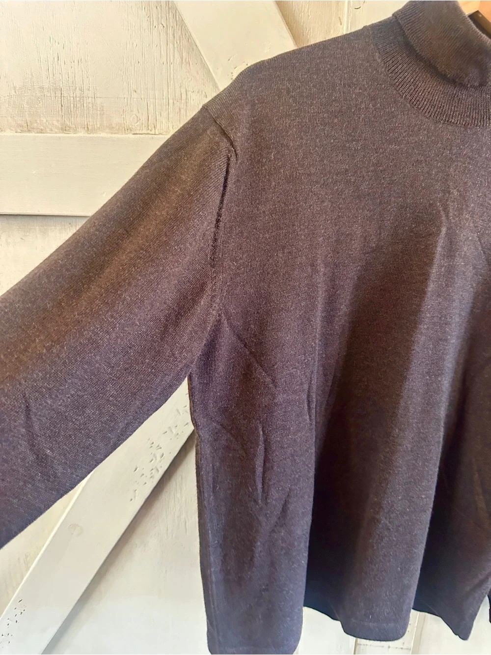 Banana Republic Men’s M Brown 100% Italian Merino Wool Turtleneck Sweater